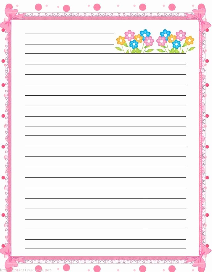 Free Lined Writing Paper Beautiful Free Lined Handwriting Paper with Border