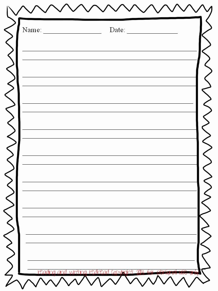 Free Lined Writing Paper Lovely Free Writing Paper with Borders Google Search