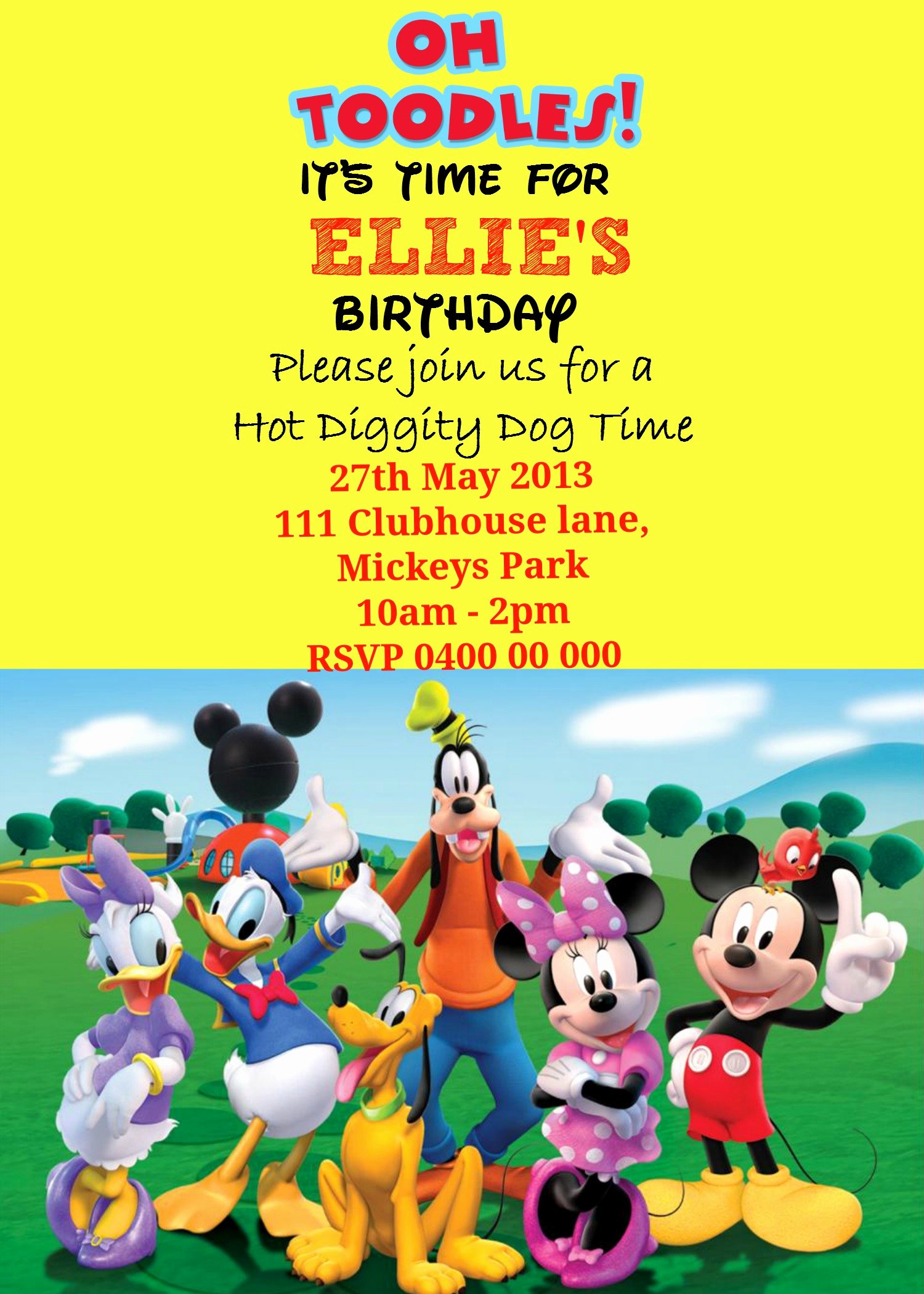 Free Mickey Mouse Clubhouse Invitations Awesome How to Make A Mickey Mouse Digital Invitation with Free