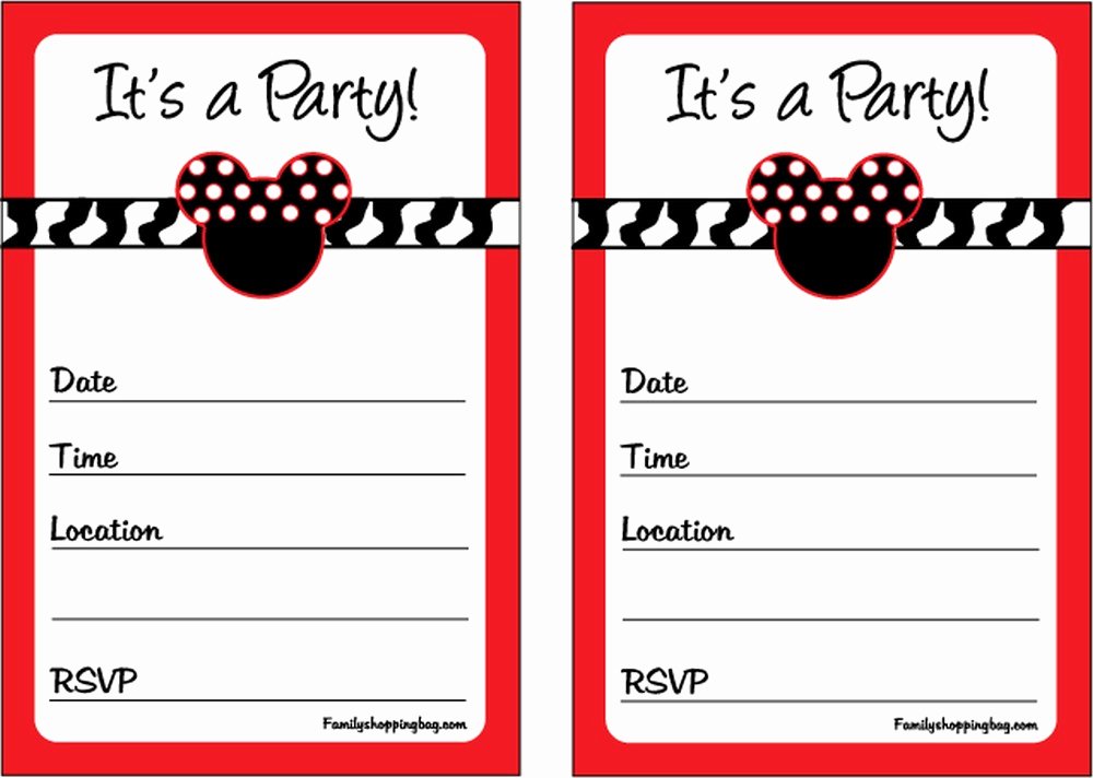Free Mickey Mouse Invitation Template Best Of Mickey Mouse Baby Shower Invitations