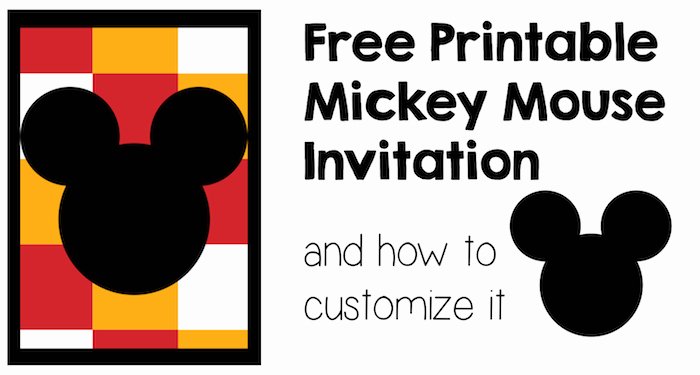 Free Mickey Mouse Invitation Template New Mickey Mouse Invitation and How to Customize It Paper