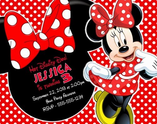 Free Minnie Mouse Invitations Personalized Best Of Minnie Mouse Birthday Party Invitations Personalized