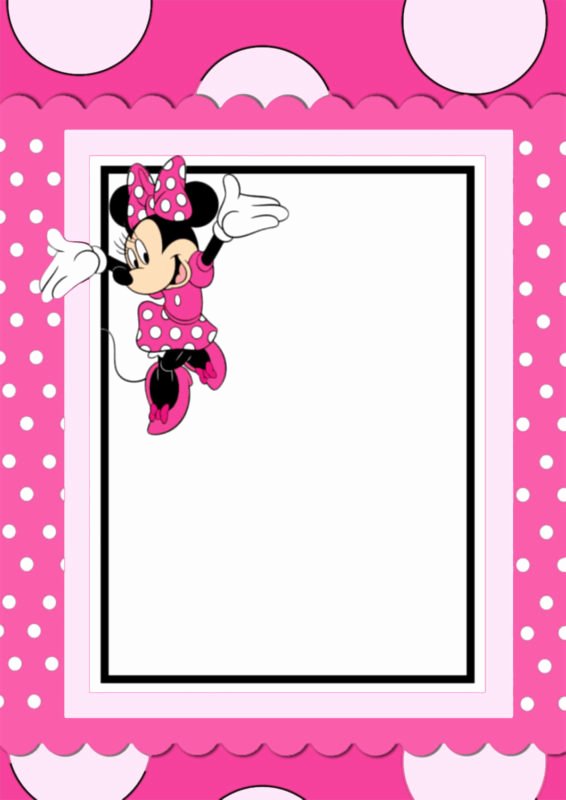 Free Minnie Mouse Invitations Personalized Elegant the Largest Collection Of Free Minnie Mouse Invitation