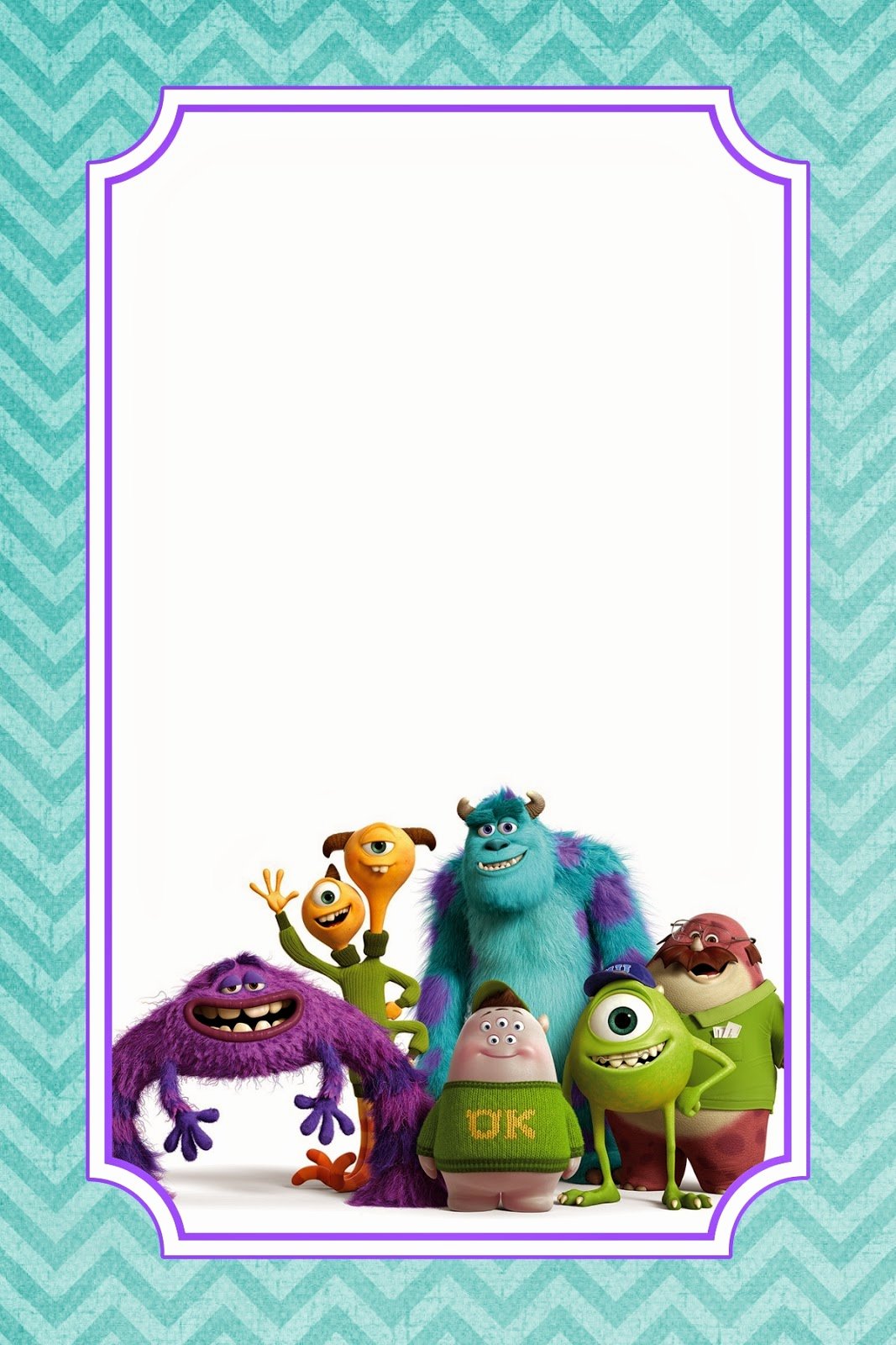 Free Monsters Inc Invitation Template Awesome Appetizer for A Crafty Mind Free Monsters University Food