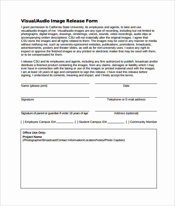Free Photo Release form Template Fresh Image Release form 13 Download Free Documents In Pdf