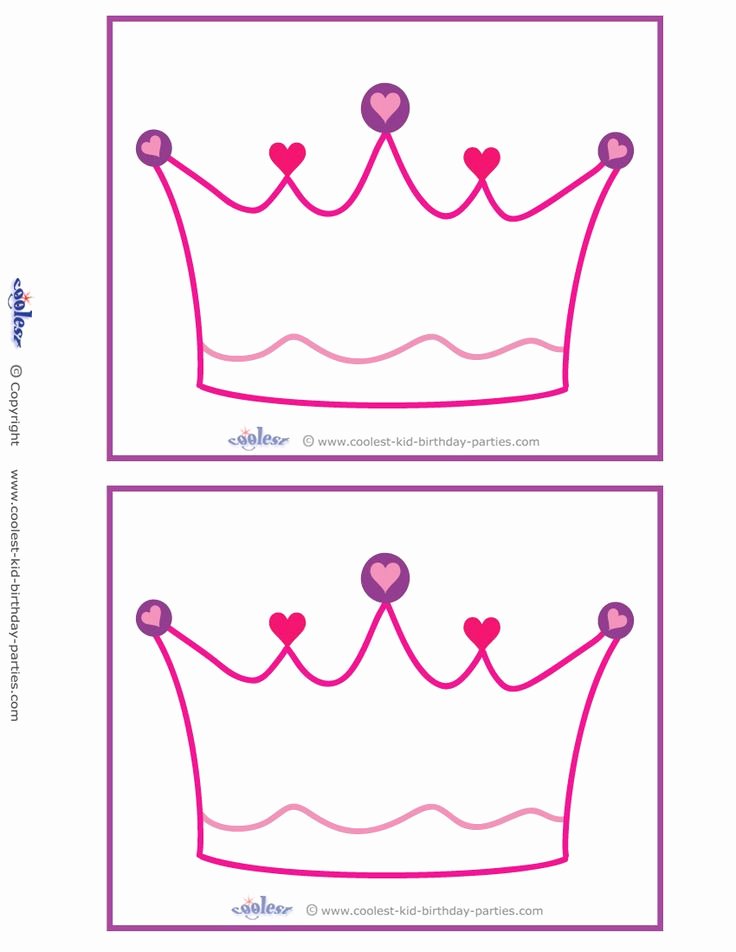 Free Princess Crown Template Printable Best Of Blank Printable Crown Invitations Coolest Free Printables