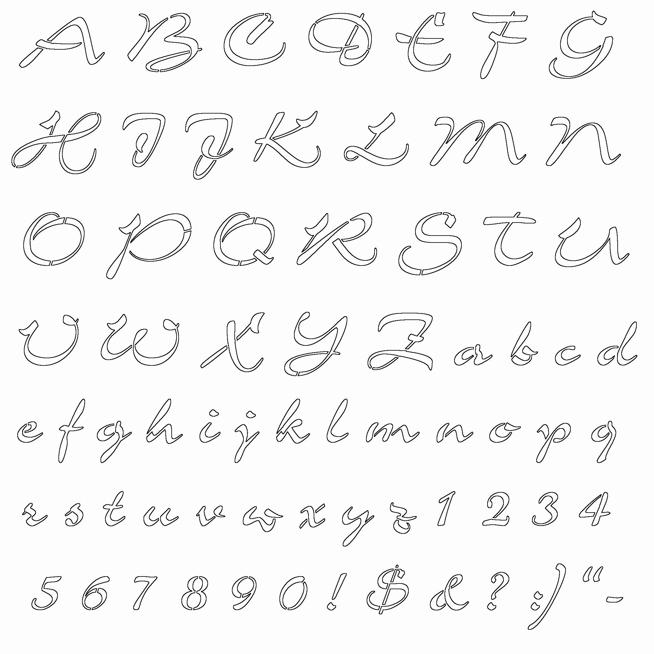 Free Printable Alphabet Stencils Templates Fresh Free Printable Alphabet Stencils