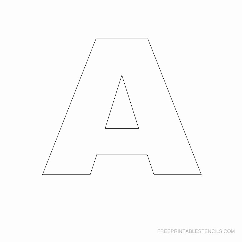 Free Printable Alphabet Stencils Templates Luxury Big Letter Printable Stencils A to Z