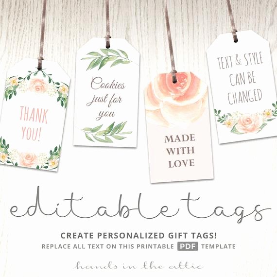 Free Printable Baby Shower Tags Fresh Printable Baby Shower Labels Editable T Tags Bridal