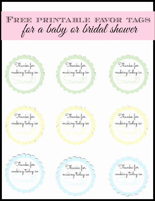 Free Printable Baby Shower Tags Luxury Free Printable Baby Shower Favor Tags Template Free