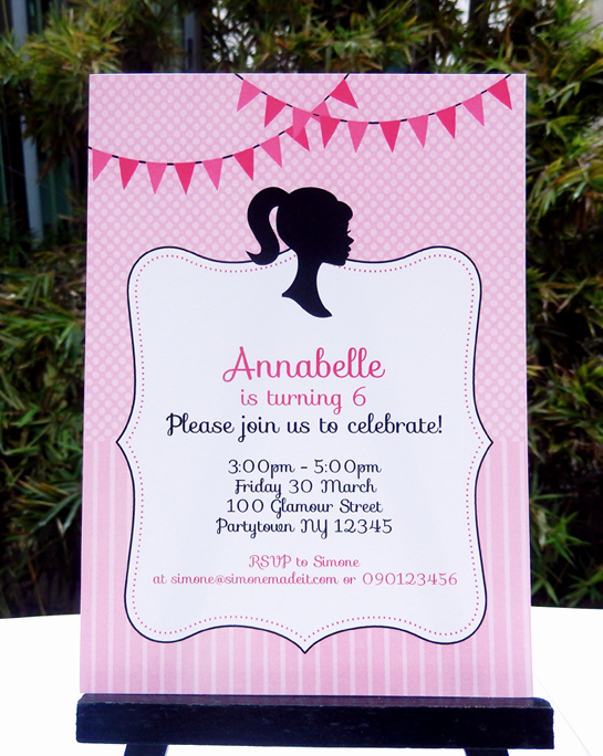 Free Printable Barbie Invitations Awesome Barbie Party theme Printables &amp; Invitations