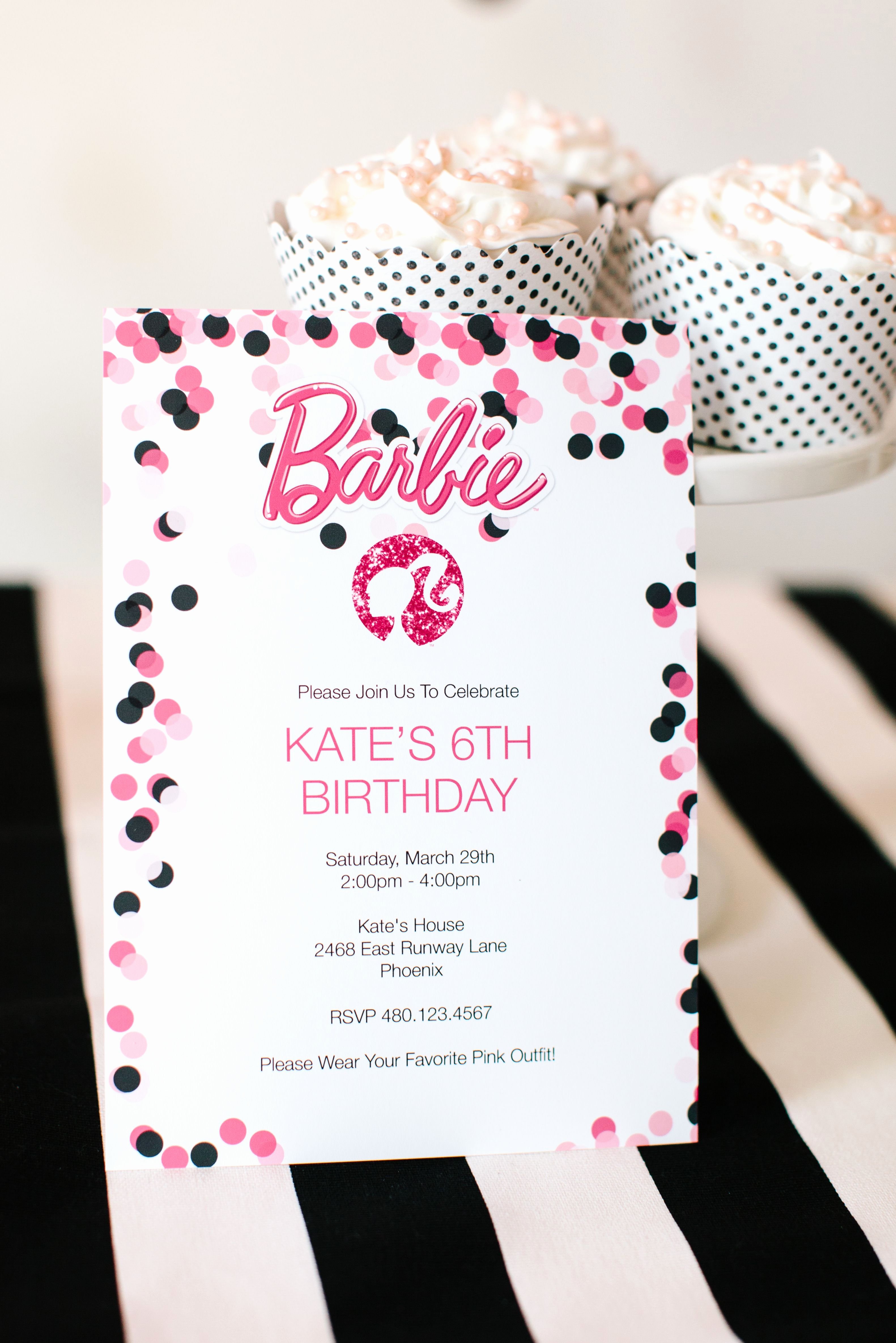 Free Printable Barbie Invitations Lovely Barbie Birthday Party with Free Printable Barbie Designs