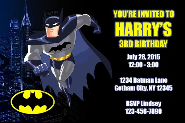 Free Printable Batman Invitations Inspirational Batman Invitations General Prints