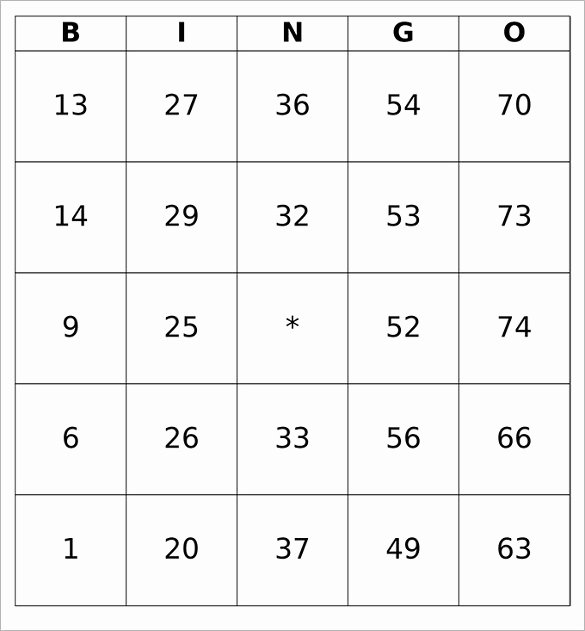 Free Printable Bingo Boards New Blank Bingo Template 14 Free Psd Word Pdf Vector Eps