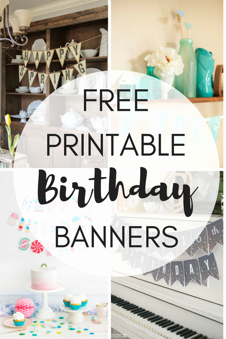 Free Printable Birthday Banner Templates Awesome Free Printable Birthday Banners the Girl Creative
