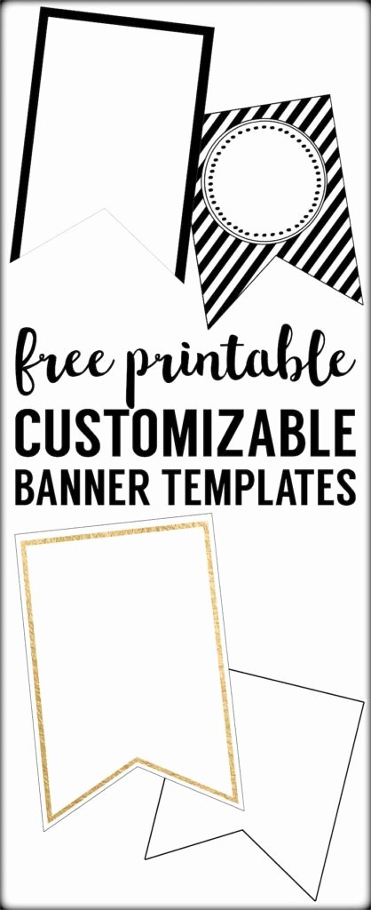Free Printable Birthday Banner Templates Lovely Free Printable Banner Templates Blank Banners