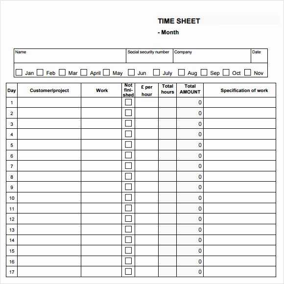 Free Printable Biweekly Time Sheets Unique Free Printable Timesheet Template