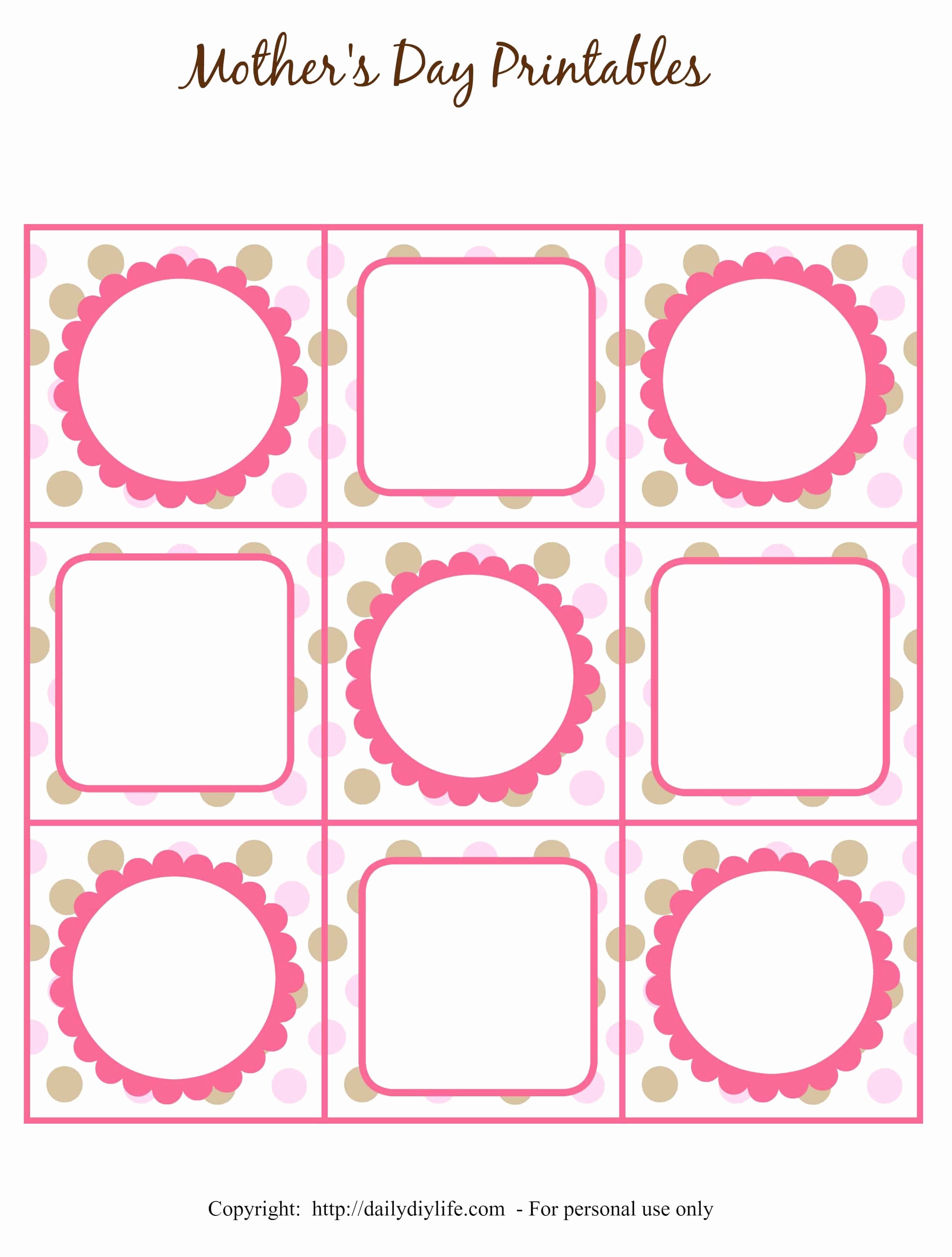 Free Printable Blank Gift Tags Awesome Mother S Day Free Printable Gift Tags or Cupcake toppers