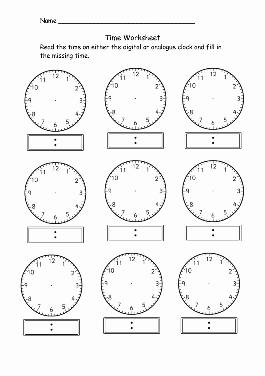 Free Printable Clock Template Fresh Blank Clock Template Printable K5 Workshets