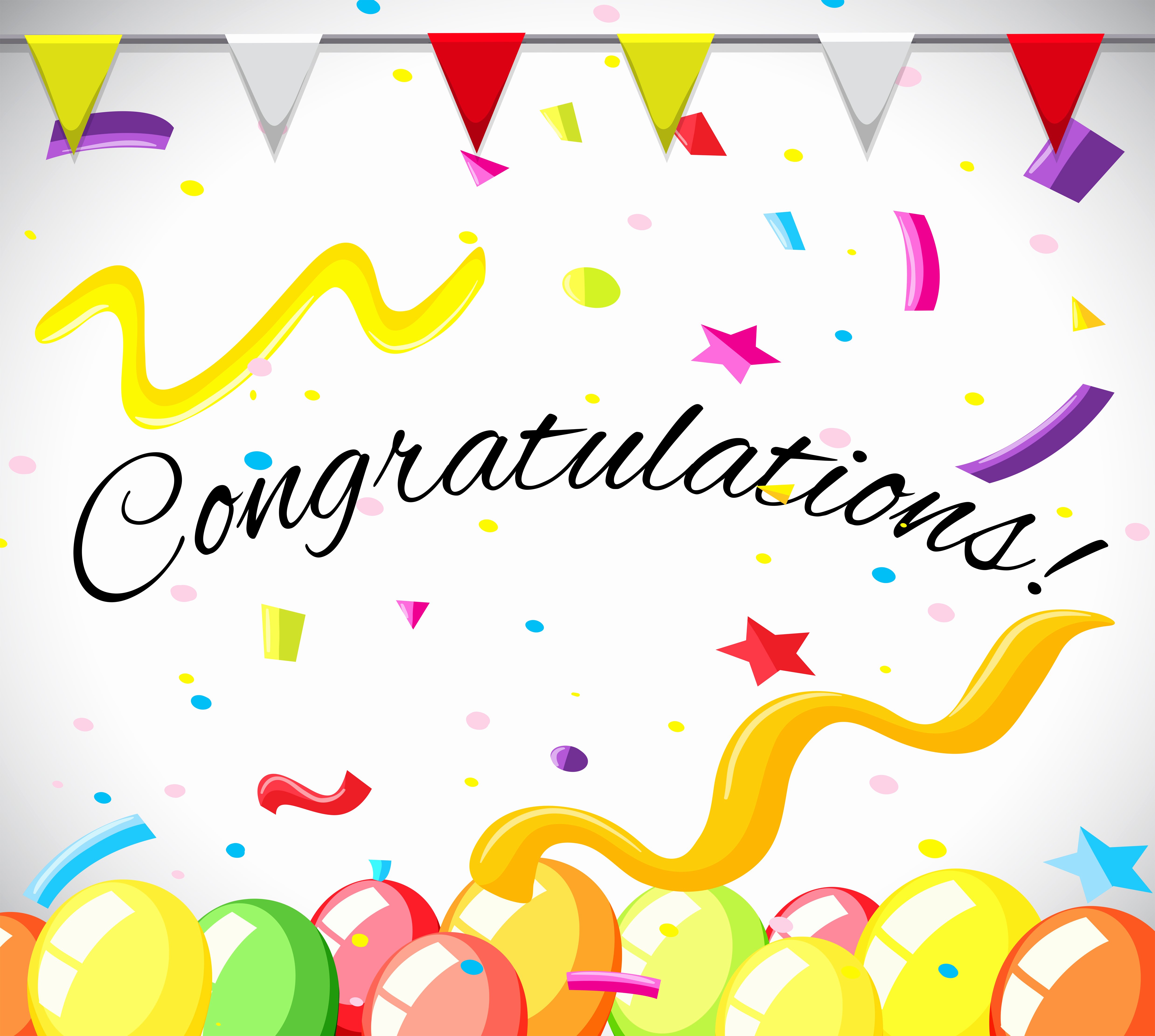 Free Printable Congratulations Cards Awesome Congratulations Free Vector Art Free Downloads