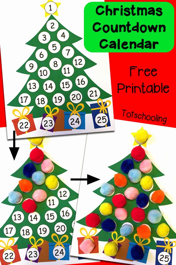 Free Printable Countdown Calendar Best Of Christmas Countdown Printable Advent Calendar