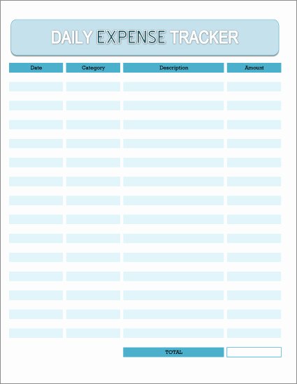 Free Printable Expense Log Awesome Free Daily Expense Tracker Excel Spreadsheet and Printable