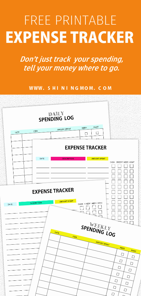 Free Printable Expense Log Awesome Free Expense Tracker Printable Templates Log Your Spending