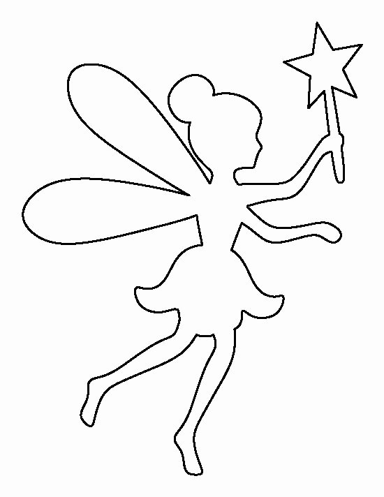 Free Printable Fairy Silhouette Beautiful Fairy Pattern Use the Printable Outline for Crafts