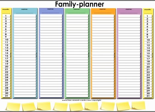 Free Printable Family Calendar Luxury Family Planner Website