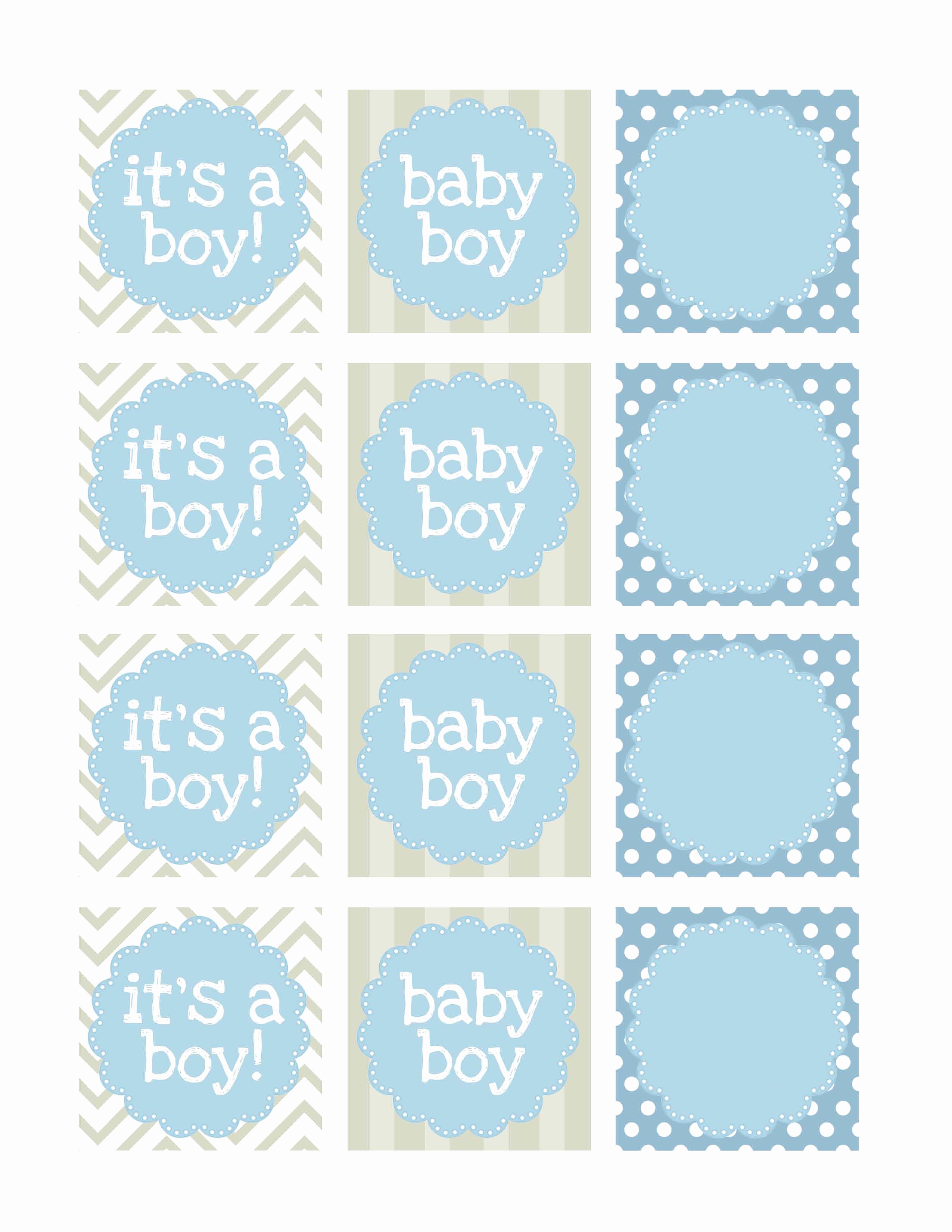 Free Printable Favor Tags Template Lovely Boy Baby Shower Free Printables How to Nest for Less™