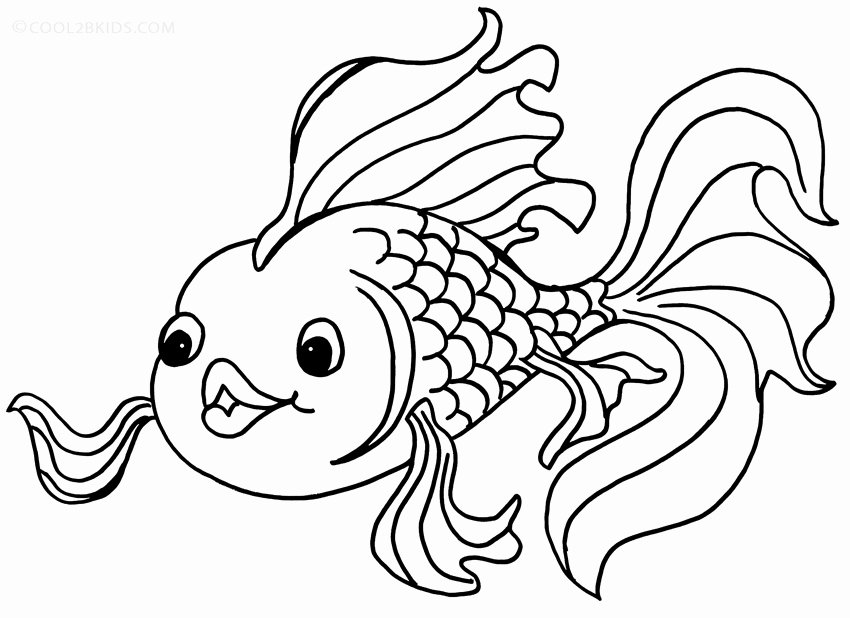 Free Printable Fish Pictures Awesome Printable Goldfish Coloring Pages for Kids