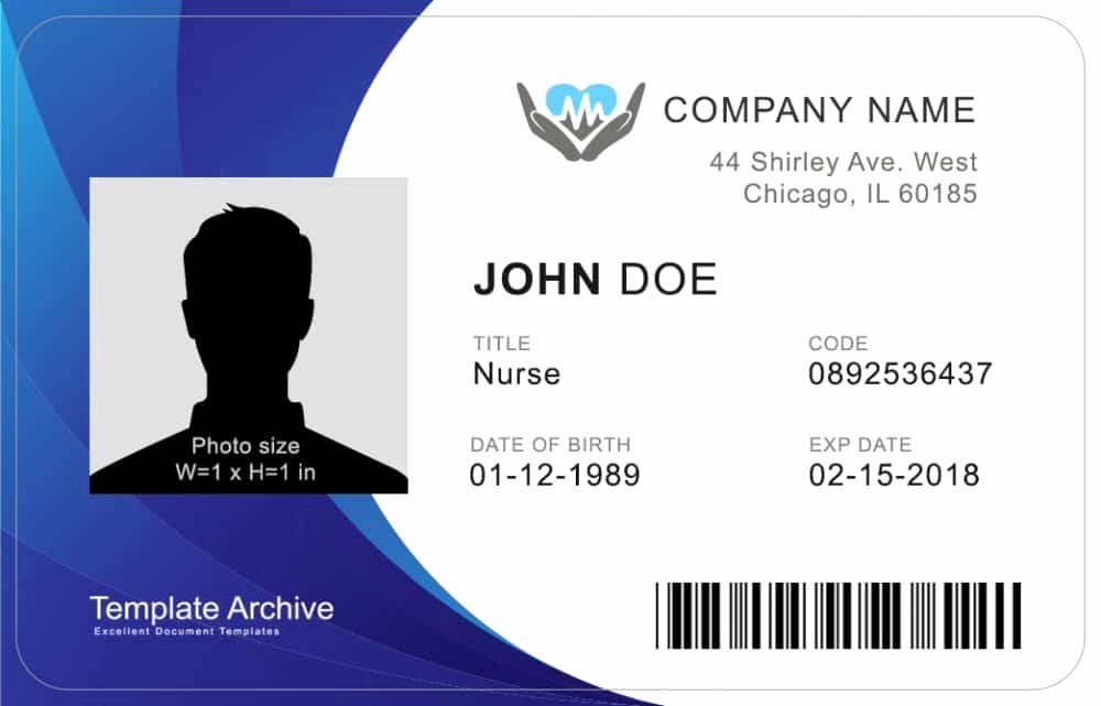 Free Printable Id Cards Elegant 16 Id Badge &amp; Id Card Templates Free Template Archive