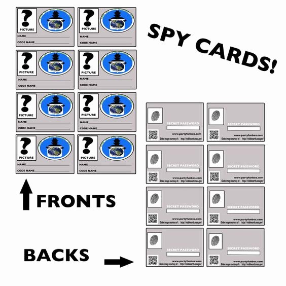Free Printable Id Cards Elegant Psst Awesome Spy Id Cards Print Off the Fronts and
