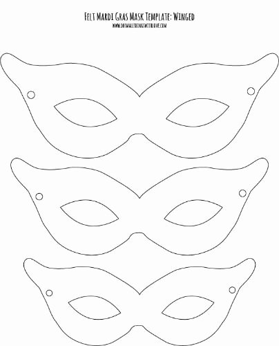 Free Printable Masks Templates Lovely Felt Mardi Gras Masks for Kids Free Printable