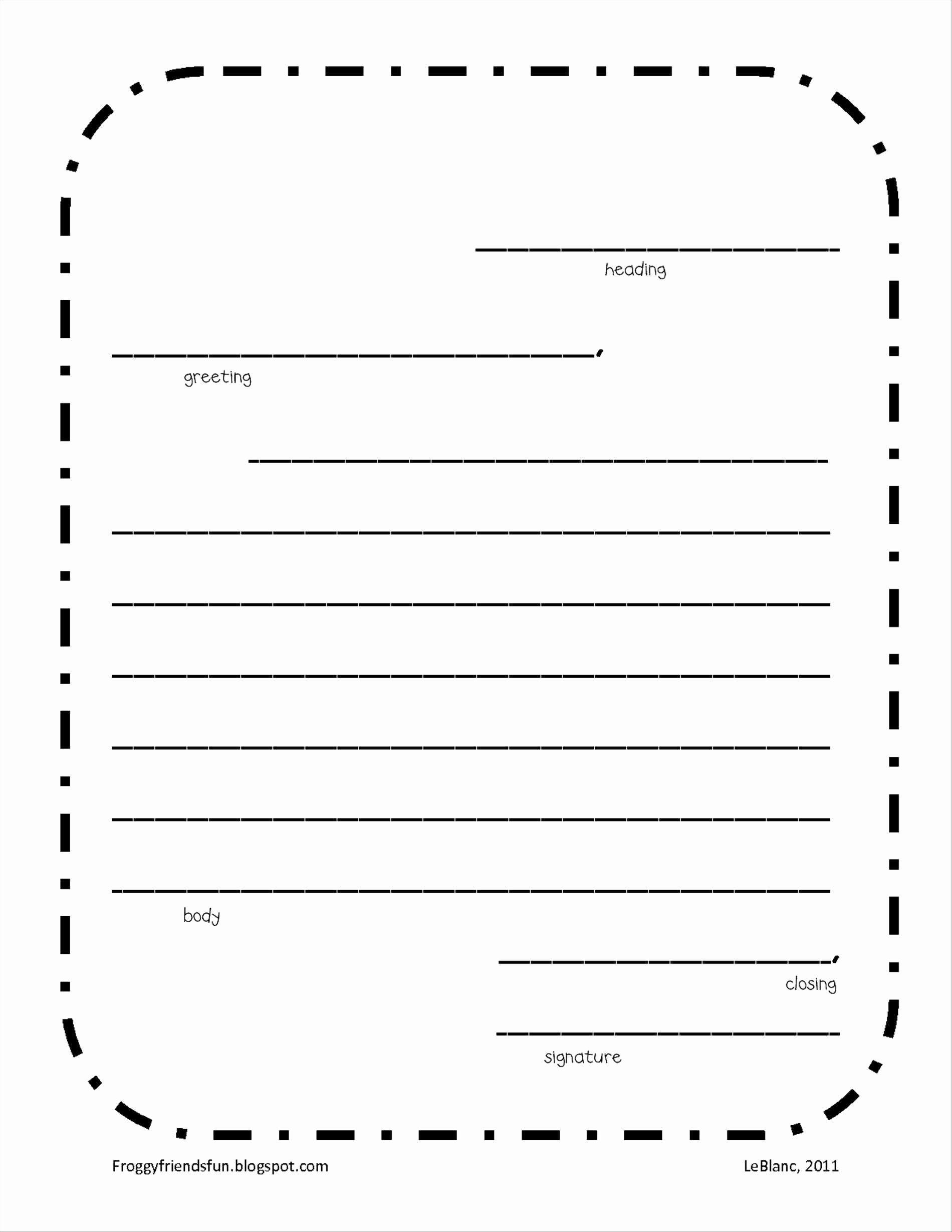 Free Printable Newspaper Template Lovely Friendly Letter Template Printable