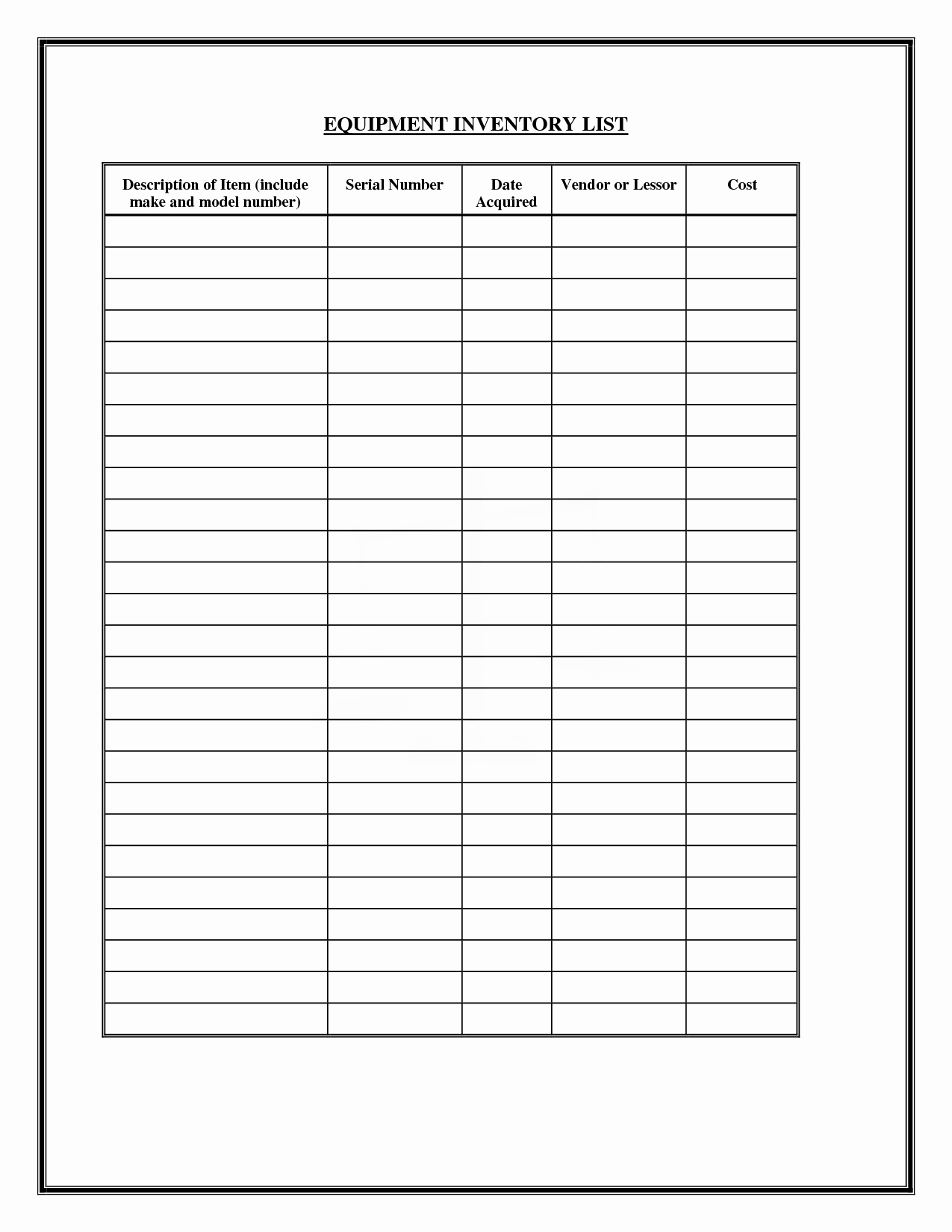 Free Printable Office forms Best Of Free Inventory forms Downloads