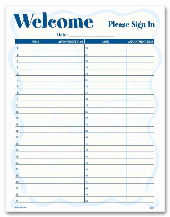 Free Printable Office forms Inspirational Fice Sign In Sheet