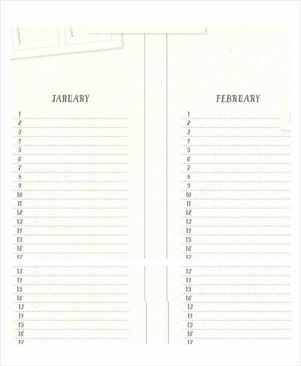 Free Printable Perpetual Calendar Beautiful Perpetual Calendar 11 Free Pdf Psd Documents Download