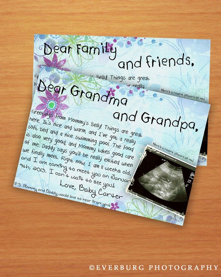 Free Printable Pregnancy Announcements Awesome Printable Pregnancy Announcement Like A Postcard Tell