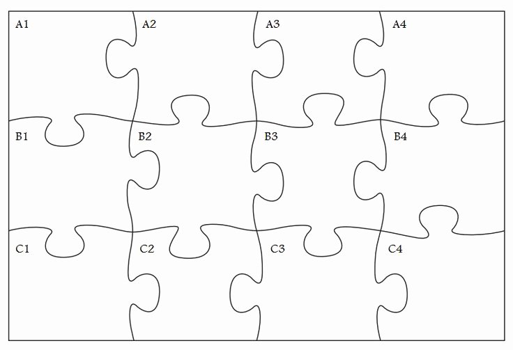 Free Printable Puzzle Pieces Template Lovely Gallery for Cool Puzzle Pieces Template