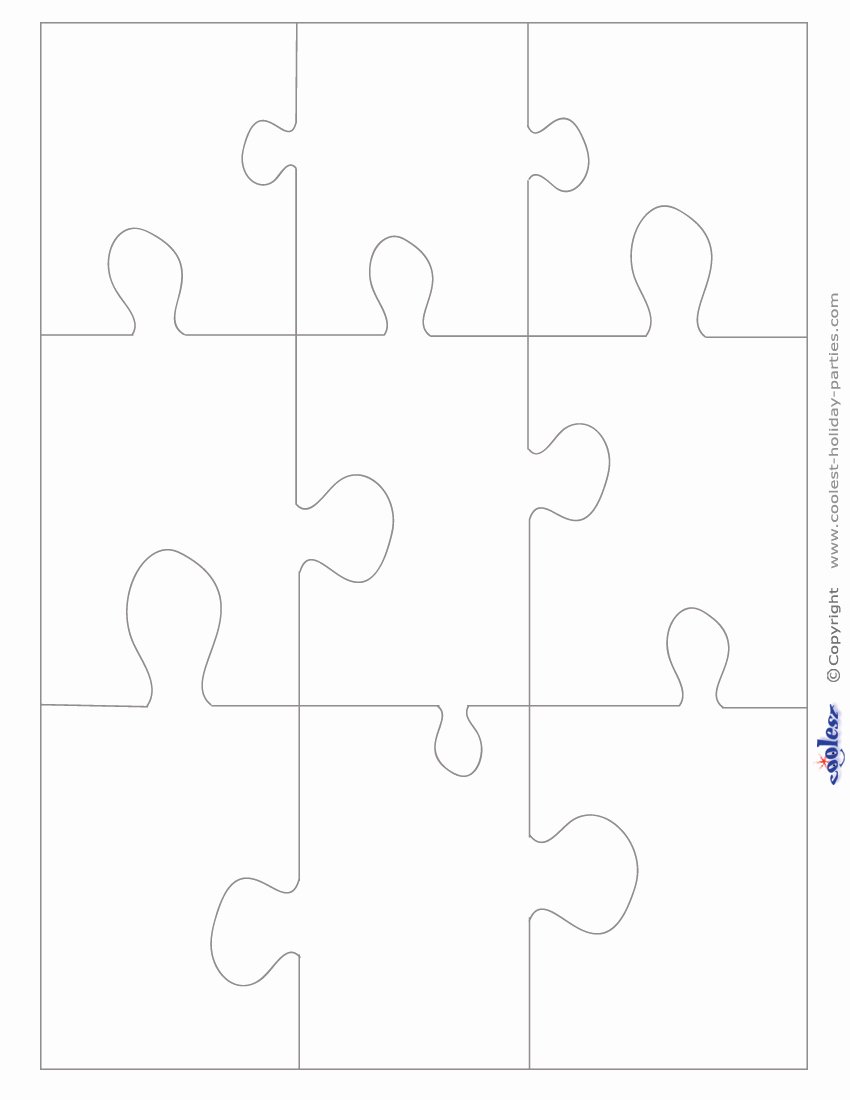 Free Printable Puzzle Pieces Template Luxury Puzzle Piece Template Printable Free Invitation Templates