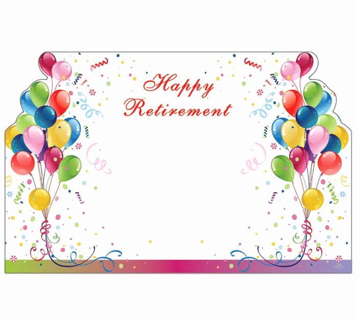 Free Printable Retirement Cards New 50 Balloons Happy Retirement Print Florist Blank