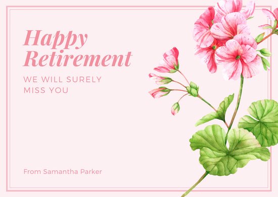 Free Printable Retirement Cards New Customize 40 Retirement Card Templates Online Canva