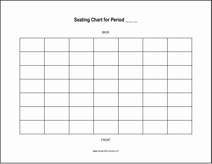 Free Printable Seating Chart Best Of Free Printable Horizontal Classroom Seating Chart