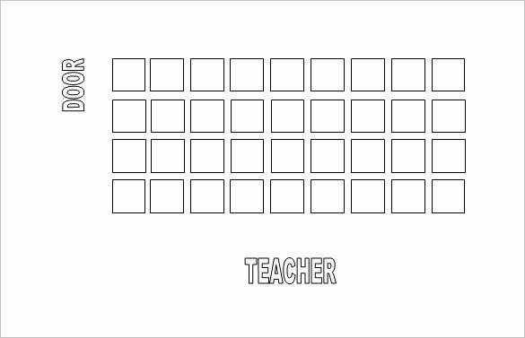 Free Printable Seating Chart Fresh Classroom Seating Chart Template 10 Examples In Pdf