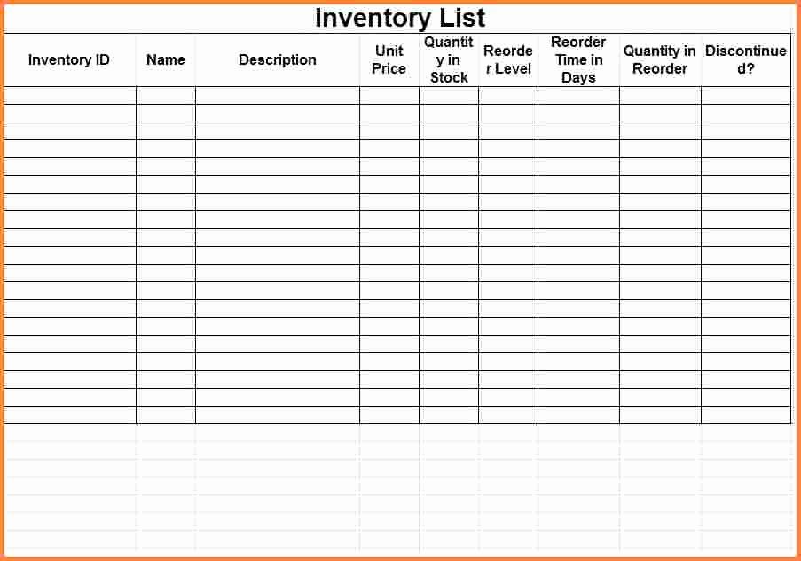 Free Printable Spreadsheet Template Inspirational 3 Printable Inventory Spreadsheet