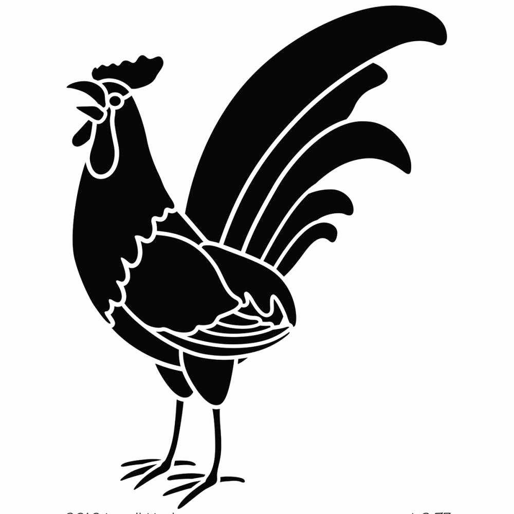 Free Printable Stencils for Painting Unique Dreamweaver Rooster Stencil