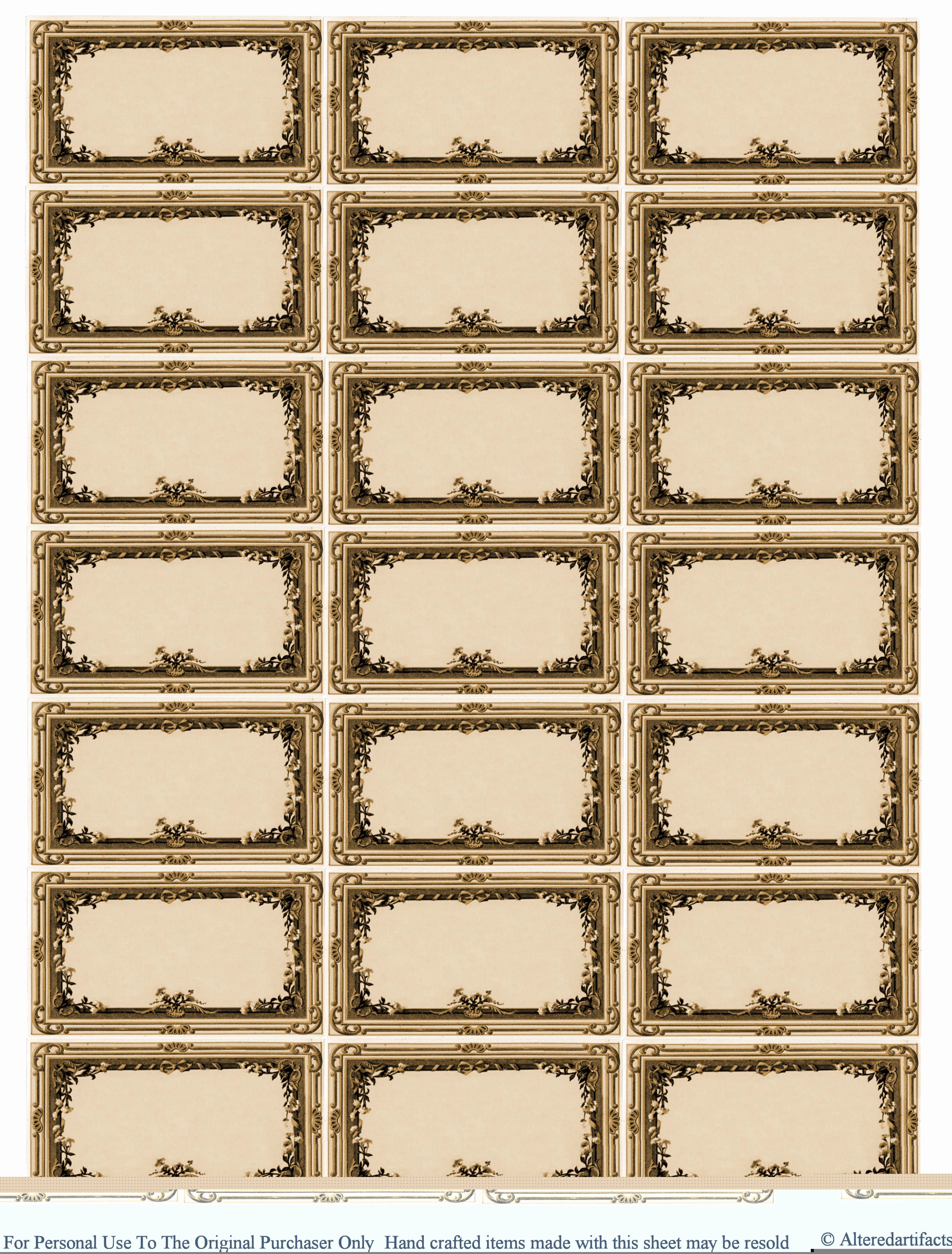 Vintage Free Printables