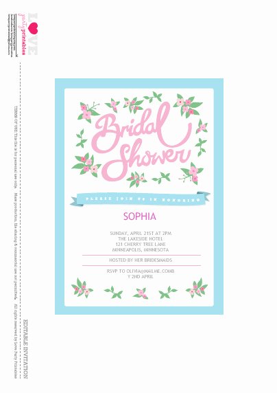 Free Printable Wedding Cards Awesome Free Bridal Shower Party Printables From Love Party