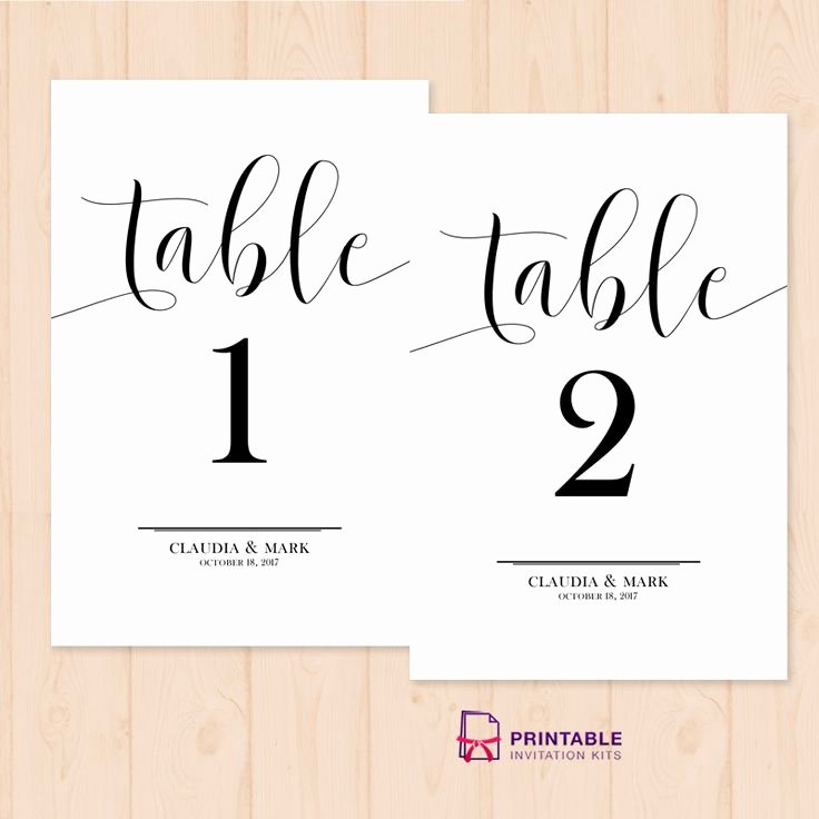Free Printable Wedding Cards Awesome Table Numbers Free Printable Pdf Template Easy to Edit